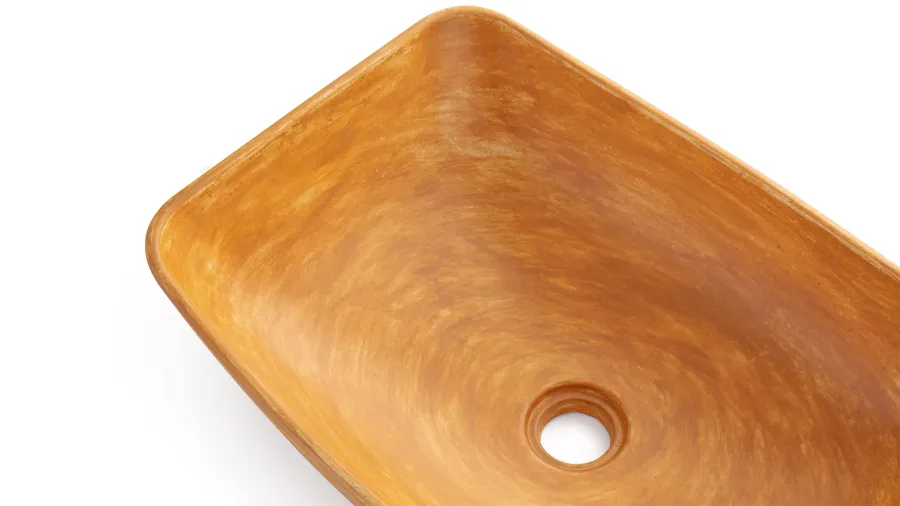 obrazek 3 Stylowa umywalka 50 cm VIRGO BASIC – PATINA, ochra, lakier matowy