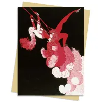 Picture Greeting Card Pack (Erté: Trapeze) - Flame Tree Publishing