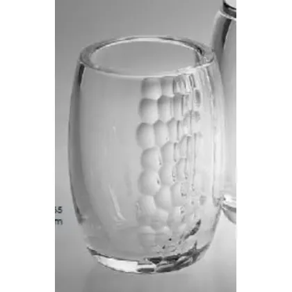 Zdjęcie Pojemnik na szczoteczki z włoskiego ręcznie szlifowanego kryształu z oryginalnym zdobieniem - Il Paralume Marina