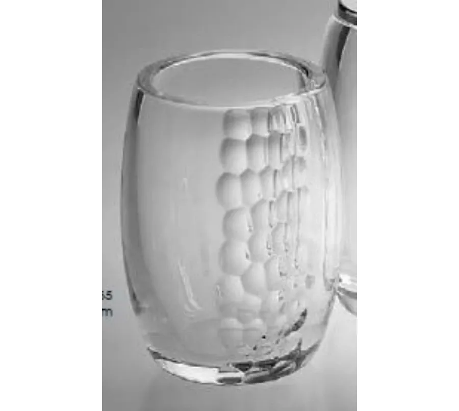 obrazek 1 Pojemnik na szczoteczki z włoskiego ręcznie szlifowanego kryształu z oryginalnym zdobieniem - Il Paralume Marina