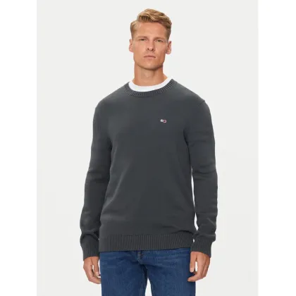 Zdjęcie Tommy Jeans Sweter Essential DM0DM18370 Szary Slim Fit