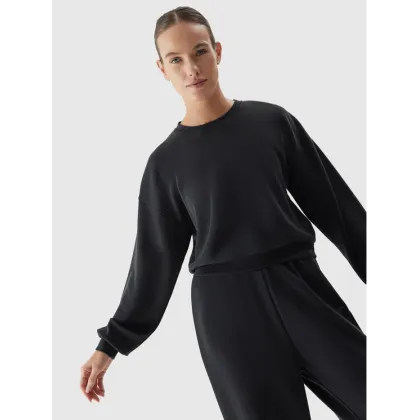 Zdjęcie 4F Bluza 4FAW23TSWSF701 Czarny Regular Fit