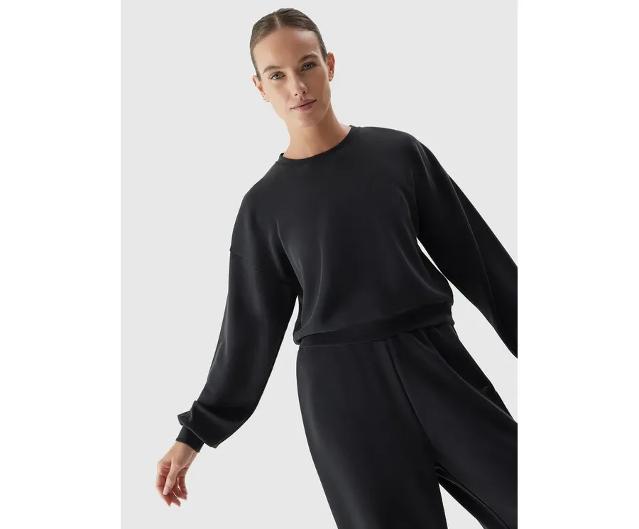 obrazek 1 4F Bluza 4FAW23TSWSF701 Czarny Regular Fit