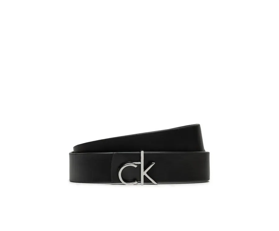 obrazek 1 Calvin Klein Pasek Damski Ck Logo Reversible Belt 3.0 K60K613074 Czarny