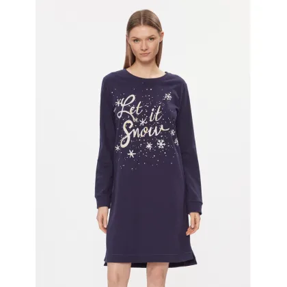 Zdjęcie Triumph Koszula nocna Winter Moments NDK X 10216545 Granatowy