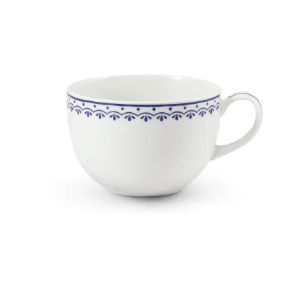 Zdjęcie Stylowy kubek z porcelany Jumbo zdobiony oryginalnym niebieskim motywem – Leander