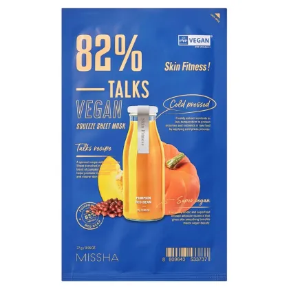 Zdjęcie Missha Talks Vegan Squeeze Maska w płachcie, Skin Fitness 27 g
