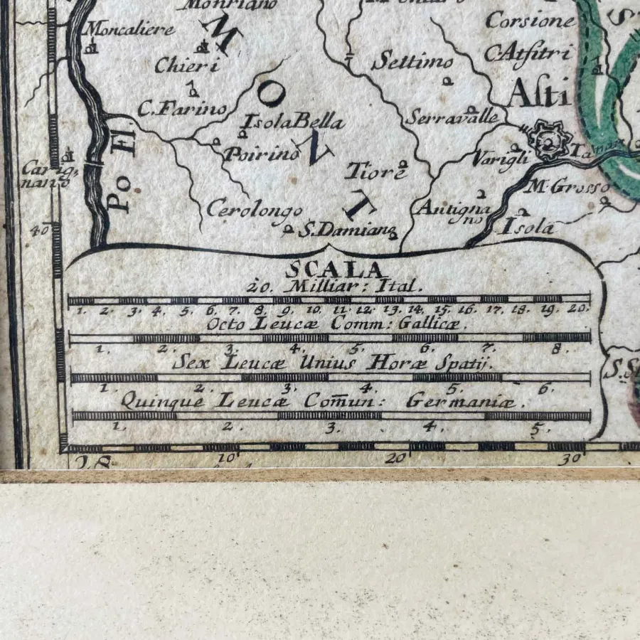 obrazek 5 Geremias Wolff Mapa geograficzna państwa Mediolanu, początek XVIII wieku