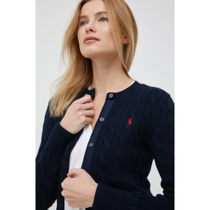 Zdjęcie Polo Ralph Lauren kardigan bawełniany kolor granatowy