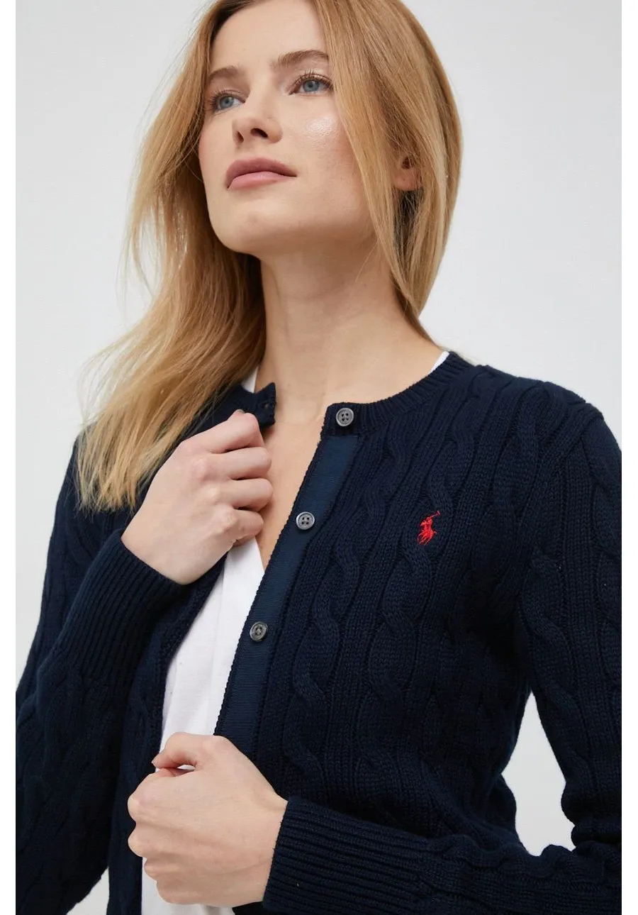 obrazek 1 Polo Ralph Lauren kardigan bawełniany kolor granatowy