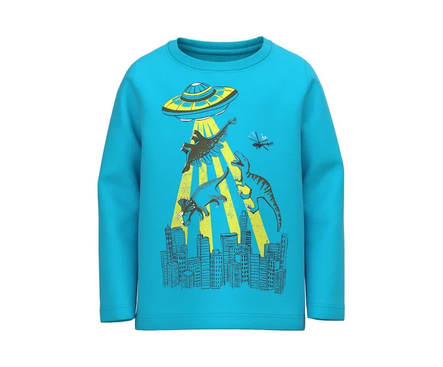 obrazek 1 NAME IT Bluzka 13218856 Niebieski Regular Fit