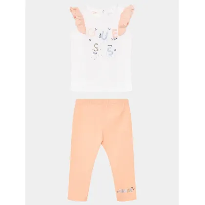 Zdjęcie Guess Komplet t-shirt i legginsy A4GG03 K6YW4 Pomarańczowy Regular Fit