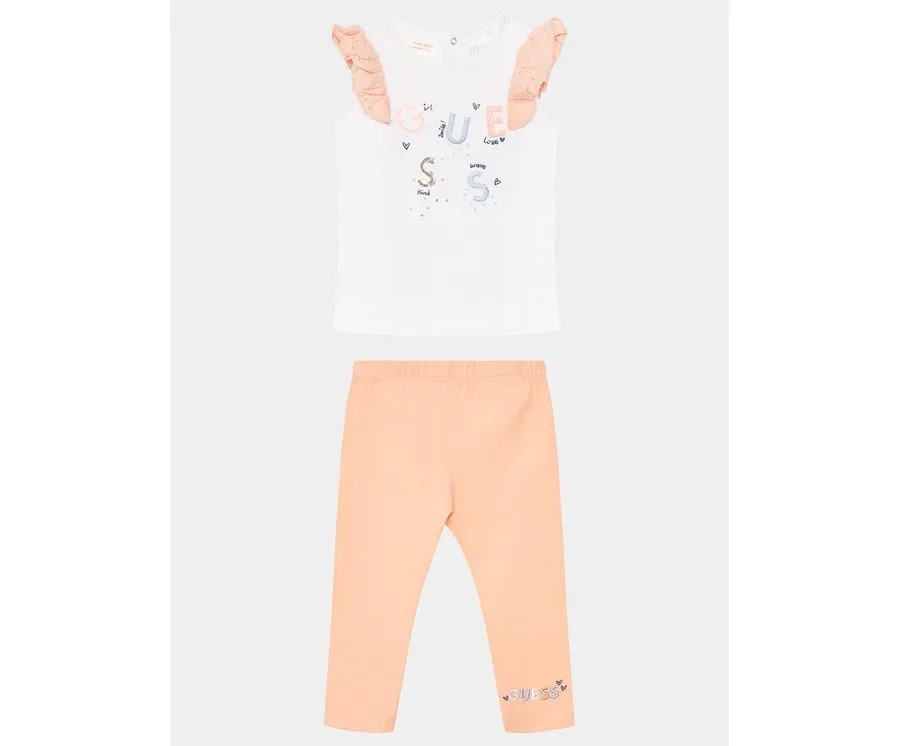 obrazek 1 Guess Komplet t-shirt i legginsy A4GG03 K6YW4 Pomarańczowy Regular Fit