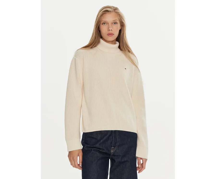 obrazek 1 Tommy Hilfiger Golf WW0WW43094 Écru Regular Fit