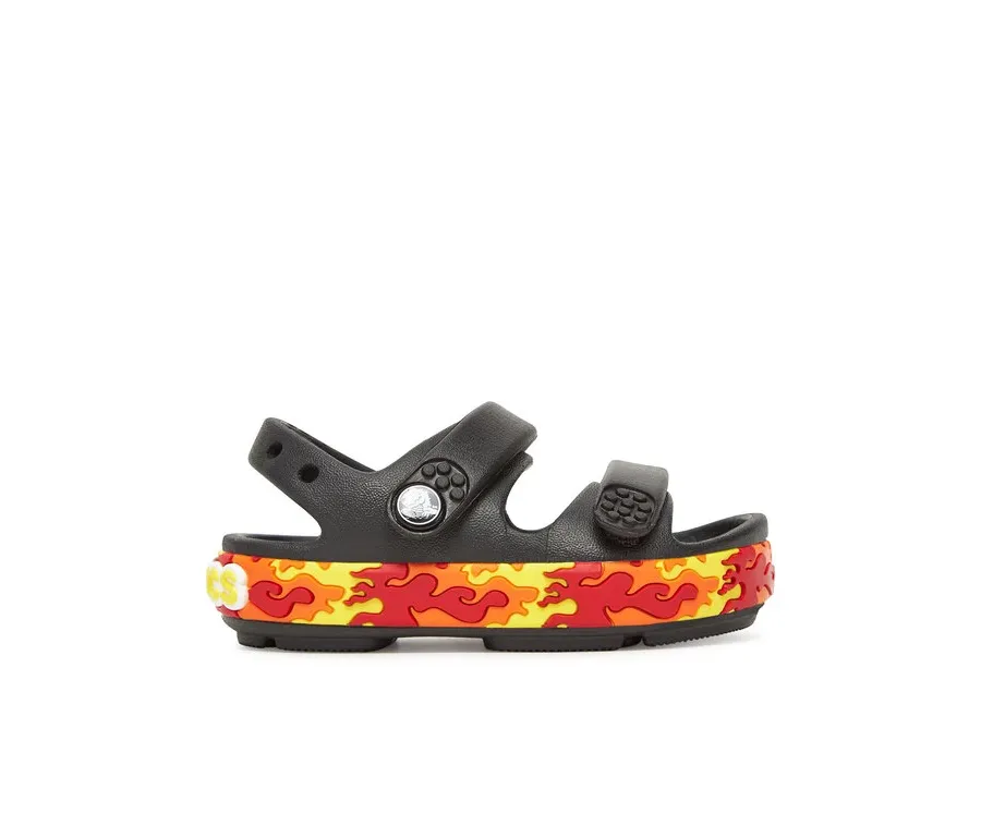 obrazek 1 Crocs Sandały Toddler Crocband™ Cruiser Flames 211269 Czarny