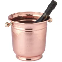 Zdjęcie Wiaderko do lodu - młotkowana błyszcząca miedź - Cu Artigiana