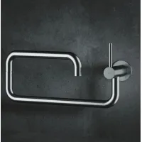 Zdjęcie Naścienny kran z zaworem podtynkowym do minimalistycznej kuchni