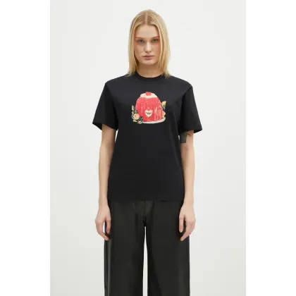 Zdjęcie Carhartt WIP t-shirt bawełniany Pudding damski kolor czarny I034435.89XX