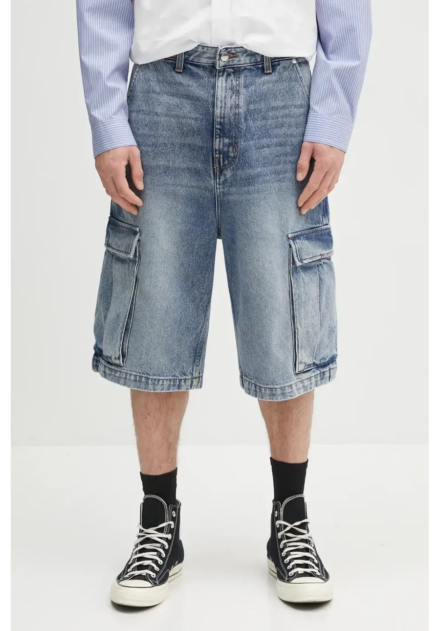 obrazek 1 RHUDE szorty jeansowe Cargo Denim Baggy męskie kolor niebieski RHPS25SH05012