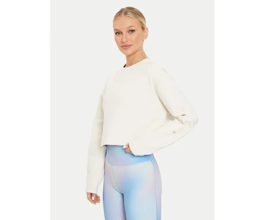 obrazek 1 Reebok Bluza Activ Coll Dreamblend Midlayer 100076297 Écru Relaxed Fit