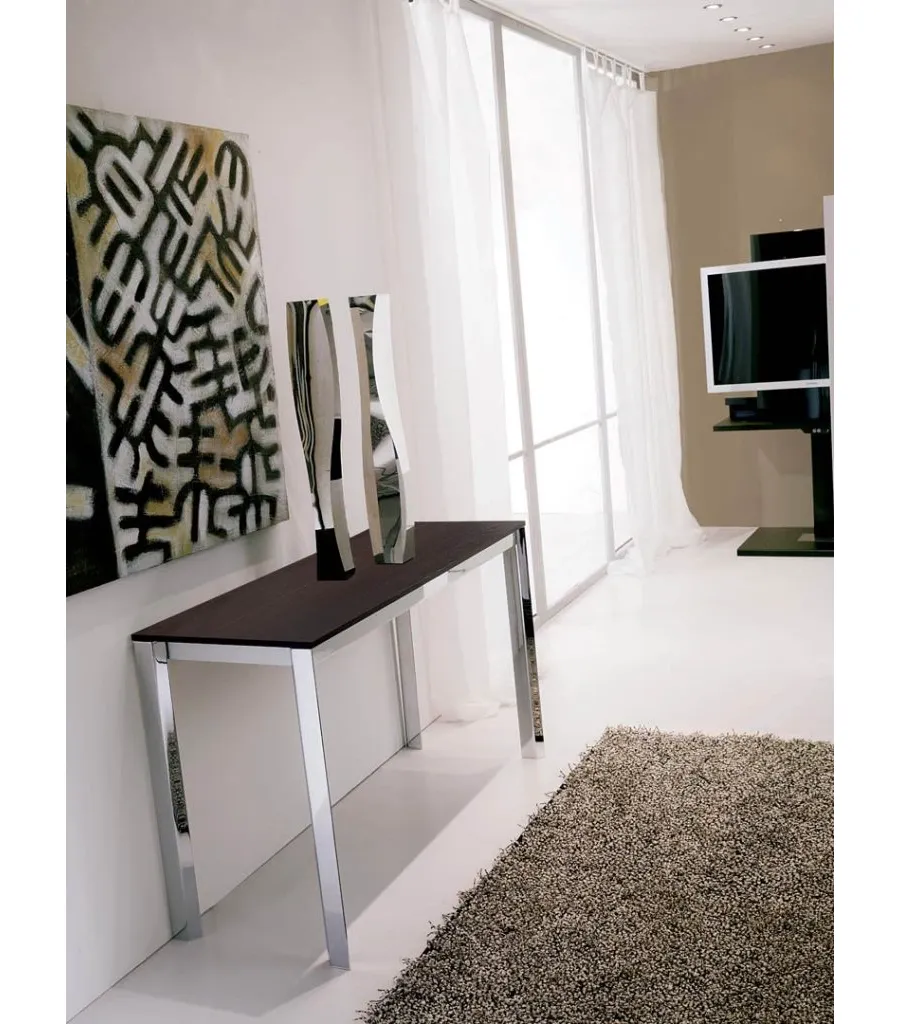 obrazek 7 Elegancka, klasyczna, rozkładana konsola do pokoju
