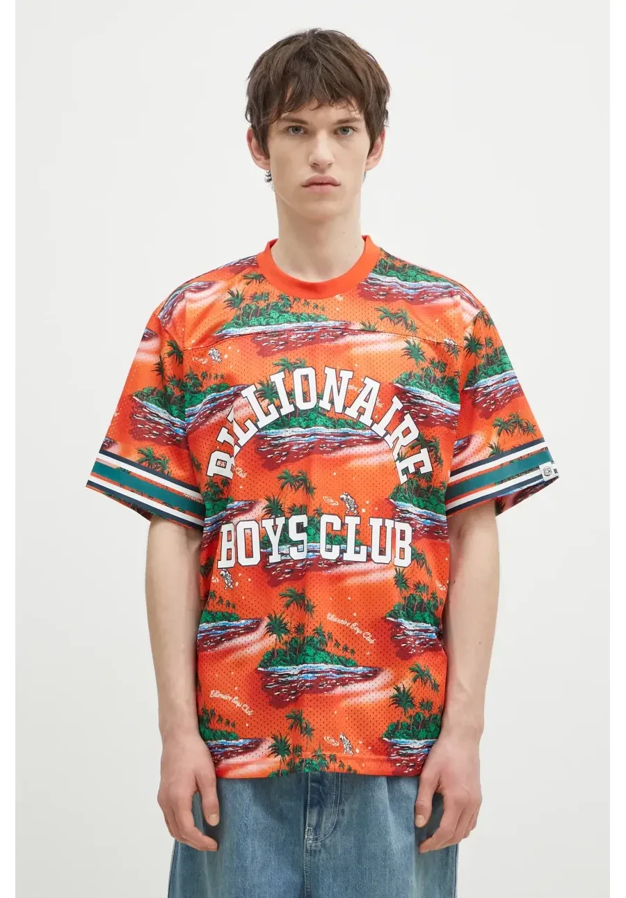 obrazek 1 Billionaire Boys Club t-shirt Tropical Island Print Football Top męski kolor multicolor wzorzysty B24466