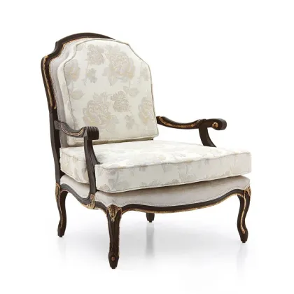 Zdjęcie Ekskluzywny fotel z drewna bukowego w stylu klasycznym - Sevensedie