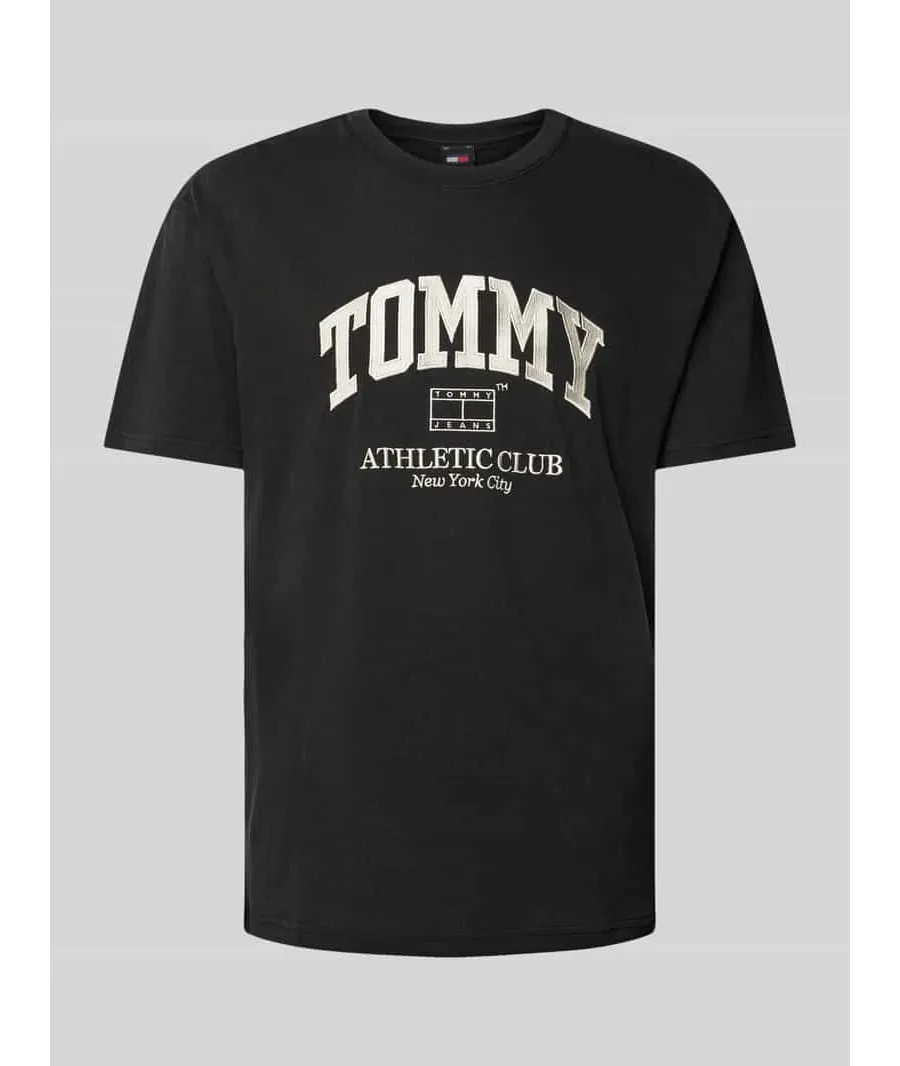 obrazek 1 Tommy Jeans T-Shirt Athletic Club DM0DM18557 Czarny Regular Fit