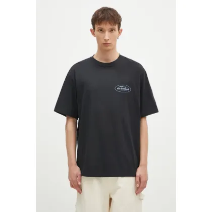 Zdjęcie Gramicci t-shirt bawełniany Mountaineering Tee męski kolor czarny z nadrukiem G4FU.T096