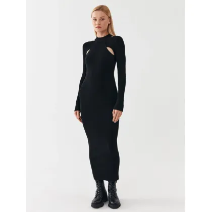 Zdjęcie Hugo Sukienka dzianinowa 50493747 Czarny Slim Fit HUGO