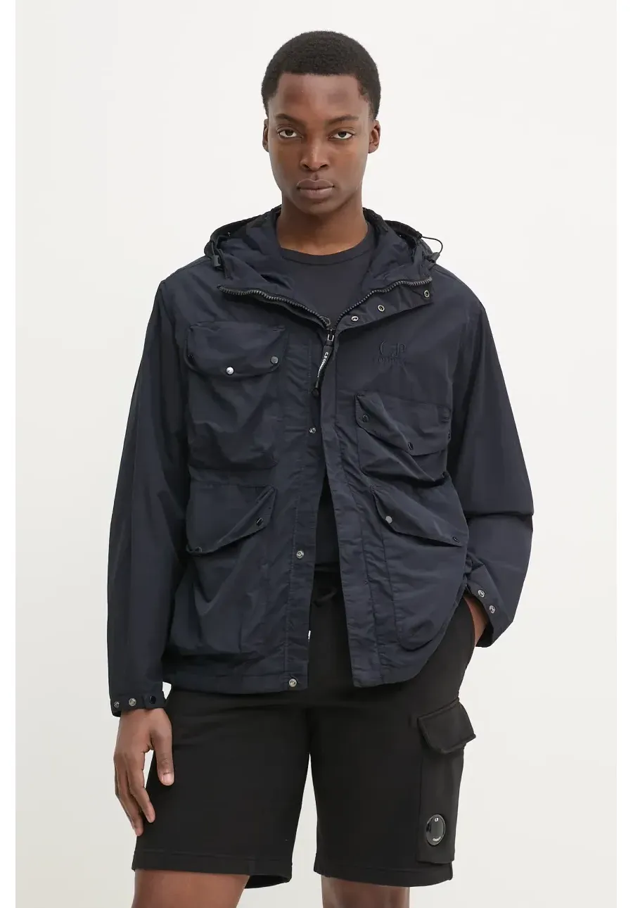 obrazek 1 C.P. Company t-shirt bawełniany męski kolor granatowy z aplikacją 18CMTS288A006057O