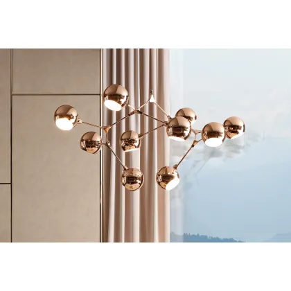 Zdjęcie Unikalna lampa sufitowa, żyrandol Attanasio - różne kombinacje