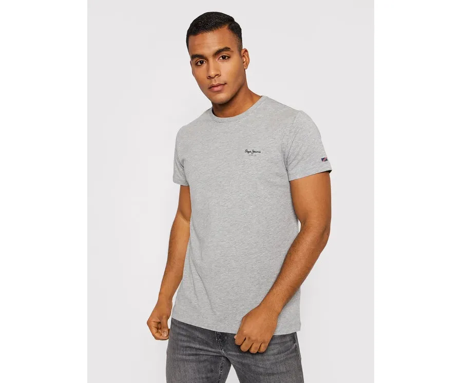 obrazek 1 Pepe Jeans T-Shirt Original Basic 3 N PM508212 Szary Slim Fit