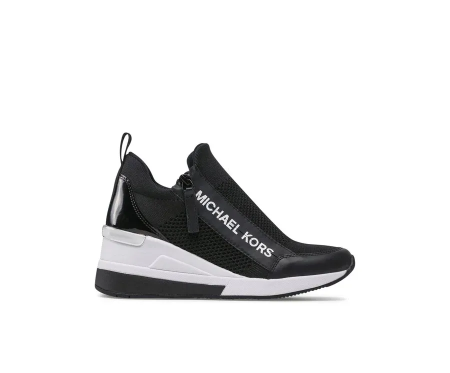 obrazek 1 MICHAEL Michael Kors Sneakersy Willis Wedge Trainer 43S2WIFS1D Czarny