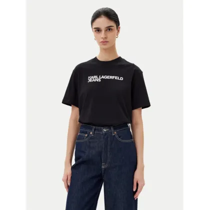 Zdjęcie KARL LAGERFELD T-Shirt A1W17005 Czarny Relaxed Fit