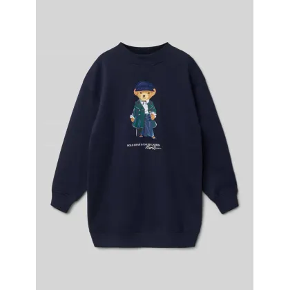 Zdjęcie Sukienka z dzianiny dresowej z wyhaftowanymi detalami model ‘BEAR’