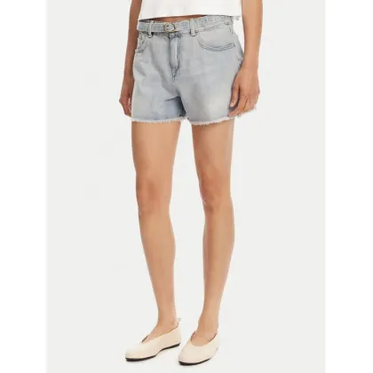 Zdjęcie TWINSET Szorty jeansowe 251TT2262 Niebieski Slim Fit