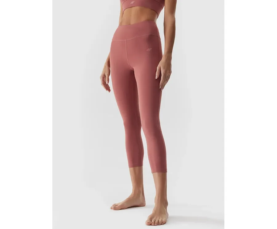 obrazek 1 4F Legginsy 4FAW23TFTIF155 Czerwony Slim Fit