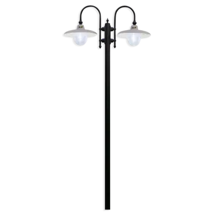 Zdjęcie Włoska podwójna lampa stojąca na zewnątrz