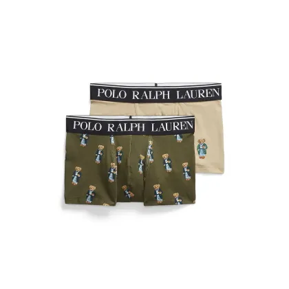 Zdjęcie Polo Ralph Lauren bokserki bawełniane 2-pack kolor zielony 714843425