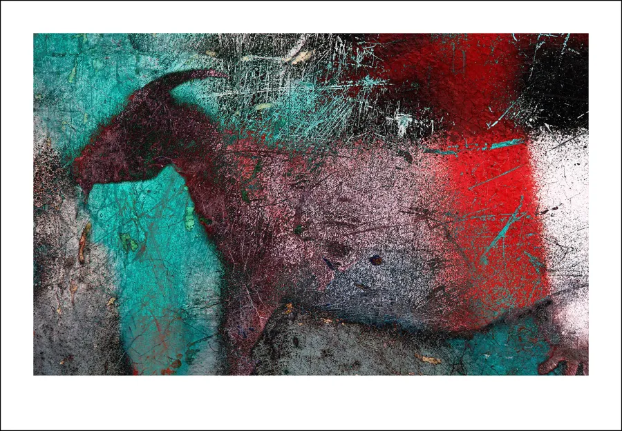 obrazek 1 Moja łąka, moja koza. - grafika 111,8 x 77,7 cm