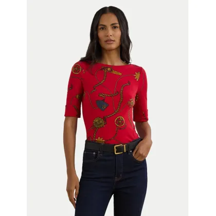 Zdjęcie LAUREN RALPH LAUREN Bluzka 200957614002 Czerwony Slim Fit