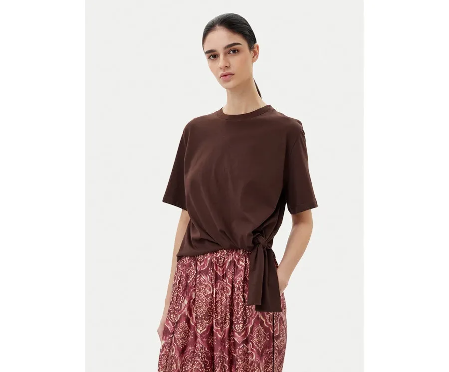 obrazek 1 ViCOLO T-Shirt UD0043 Brązowy Regular Fit