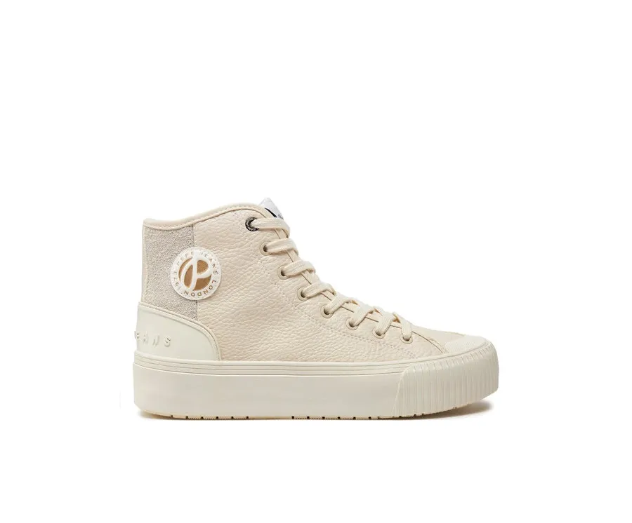 obrazek 1 Pepe Jeans Trampki PLS31576 Écru