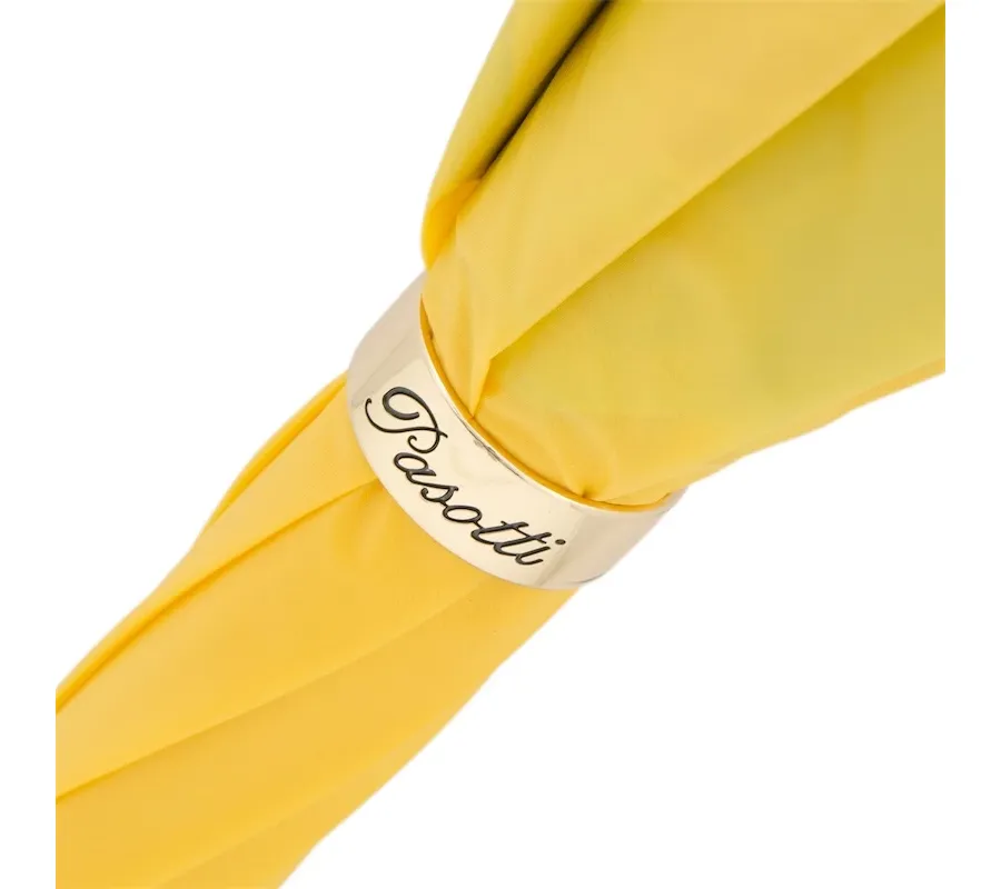 obrazek 6 Prestiżowy parasol damski w kolorze żółtym zdobiony słonecznikami - Pasotti