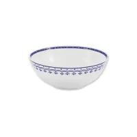 Zdjęcie Stylowa czeska miska wykonana z porcelany zdobiona delikatnym niebieskim motywem - wariant 1 – Leander