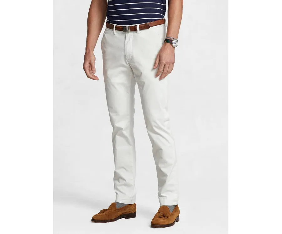 obrazek 1 Polo Ralph Lauren Chinosy 710704176094 Biały Slim Fit