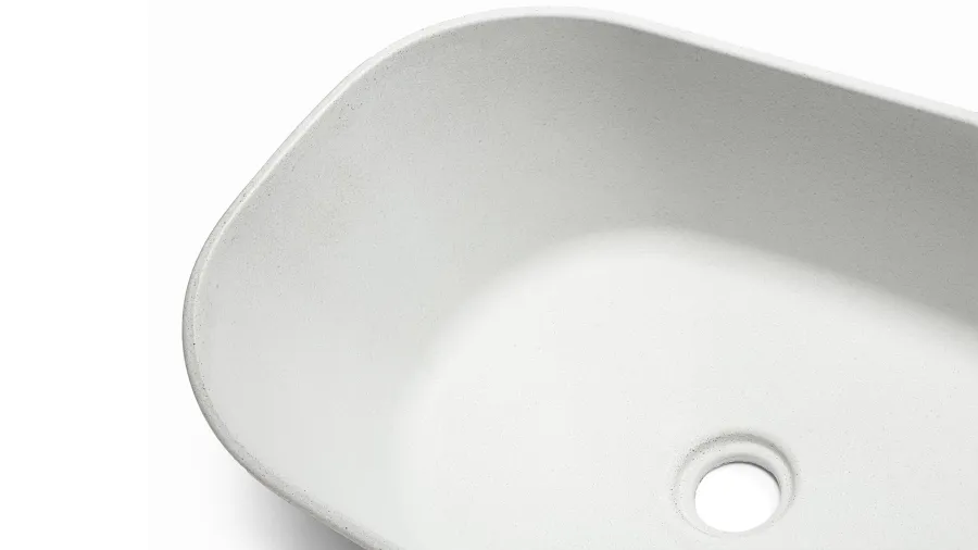 obrazek 3 Luksusowa umywalka 50 cm LIBRA BASIC – naturalny, bez dekoru, bez lakieru