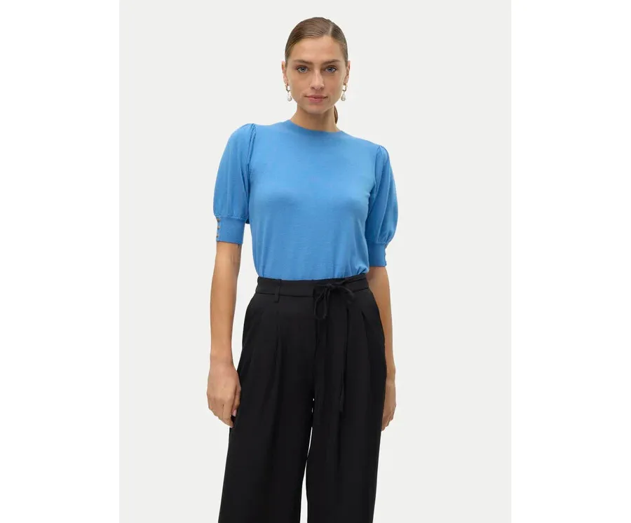 obrazek 1 Vero Moda Bluzka Hollykaris 10310577 Niebieski Regular Fit