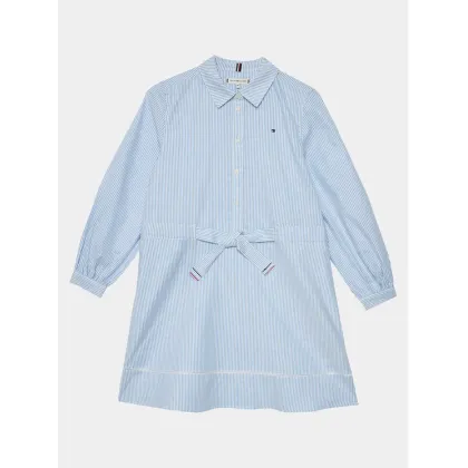 Zdjęcie Tommy Hilfiger Sukienka koszulowa Ithaca Stripe Shirt Dress KG0KG07699 Niebieski Regular Fit